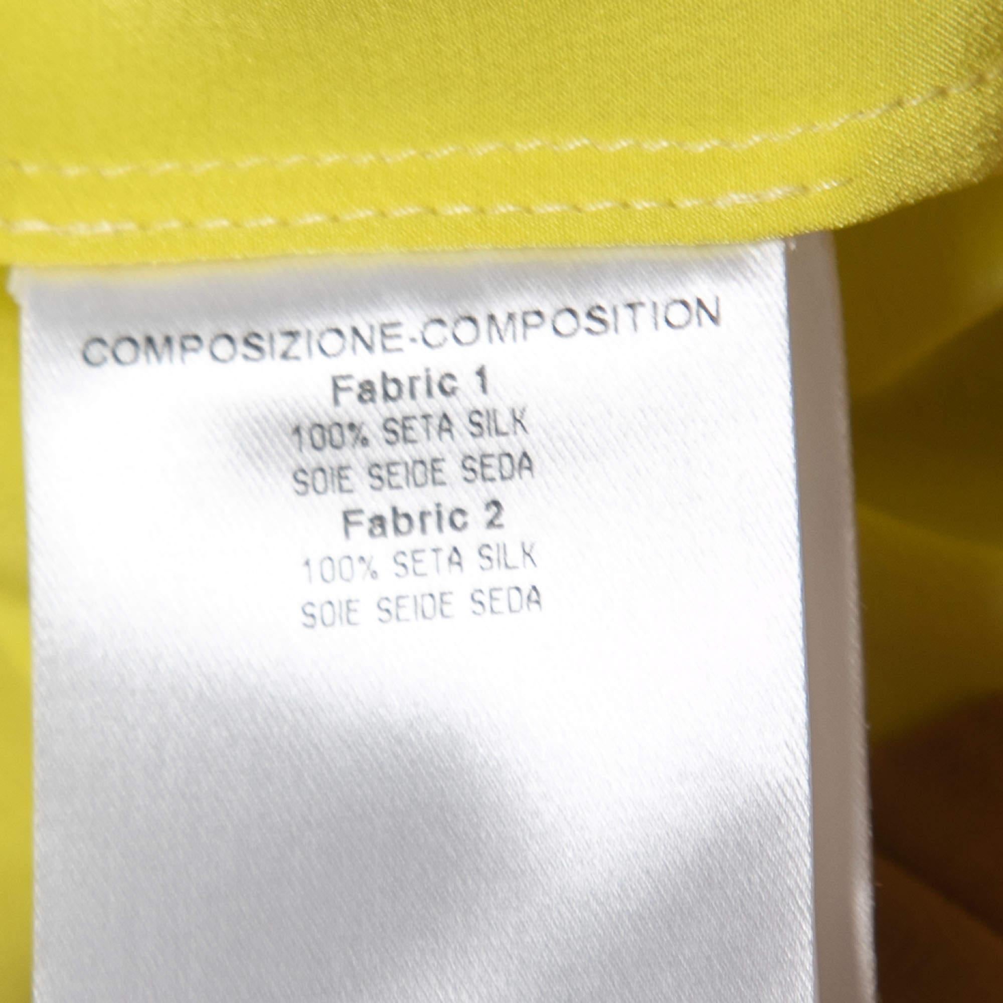 Gucci Beige Seide Chiffon Trägerloses Kurzes Kleid M im Angebot 2