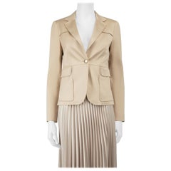 Gucci Beige Single Breasted Blazer Size M