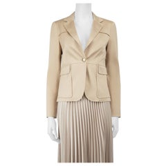 Gucci Beige Single Breasted Blazer Size M