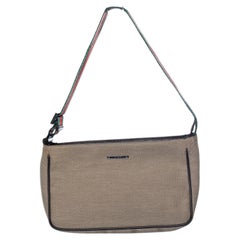 Gucci, beige small canvas bag with webbing