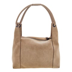 Gucci Beige Hobo aus Wildleder und Leder