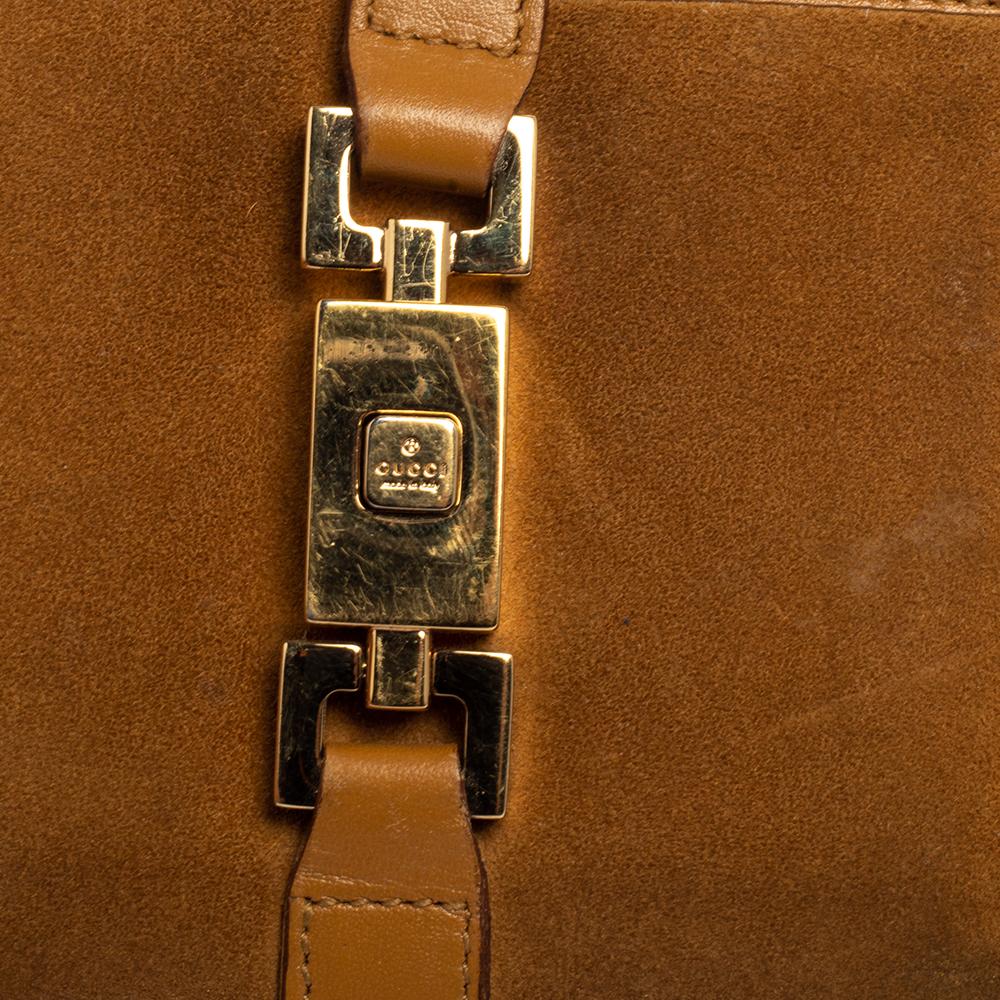 Jackie Geldbörse aus Wildleder und Leder in Beige von Gucci 6