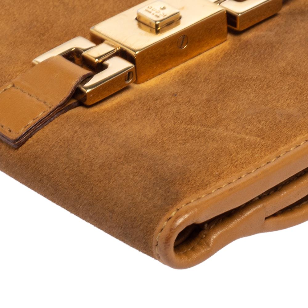 Jackie Geldbörse aus Wildleder und Leder in Beige von Gucci 7