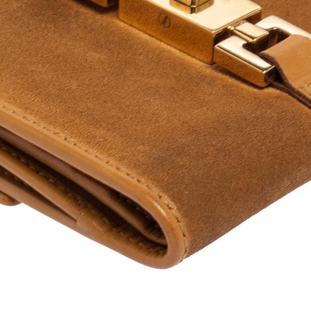Jackie Geldbörse aus Wildleder und Leder in Beige von Gucci 4