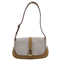 Gucci Beige Suede and Leather Mini Flap Jackie Bag Tom Ford Era