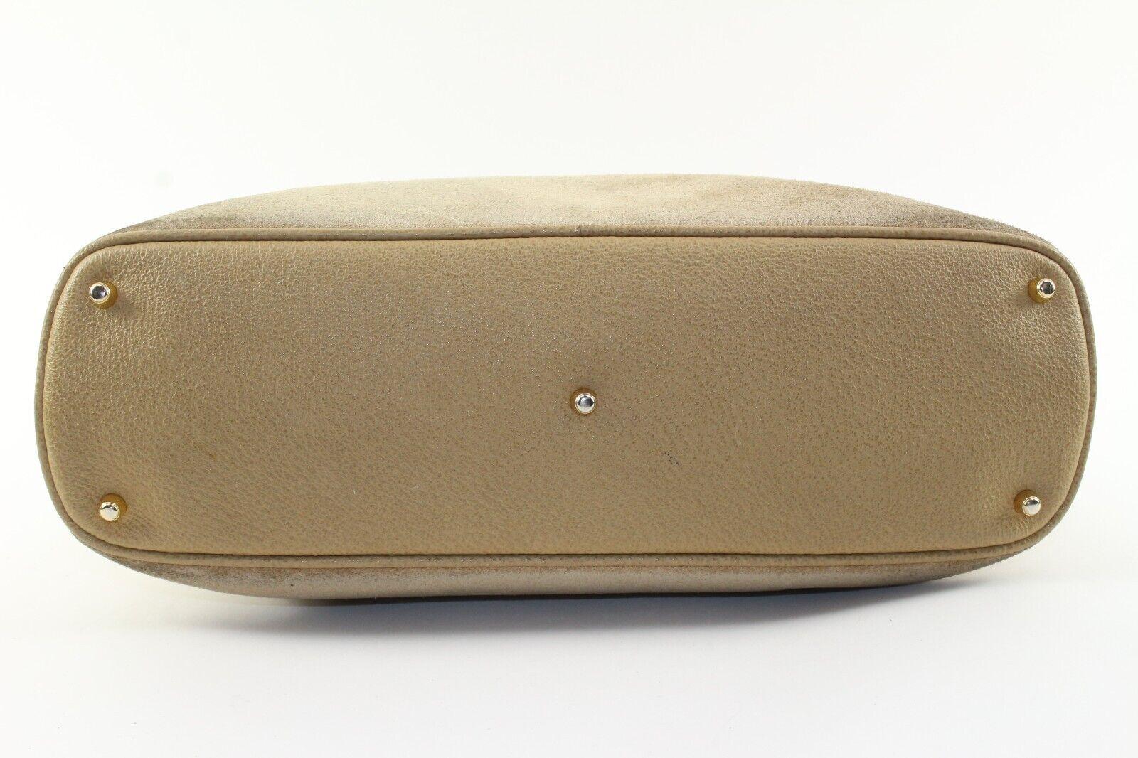 GUCCI Beige Suede Bamboo Dome 1GK1226K For Sale 2