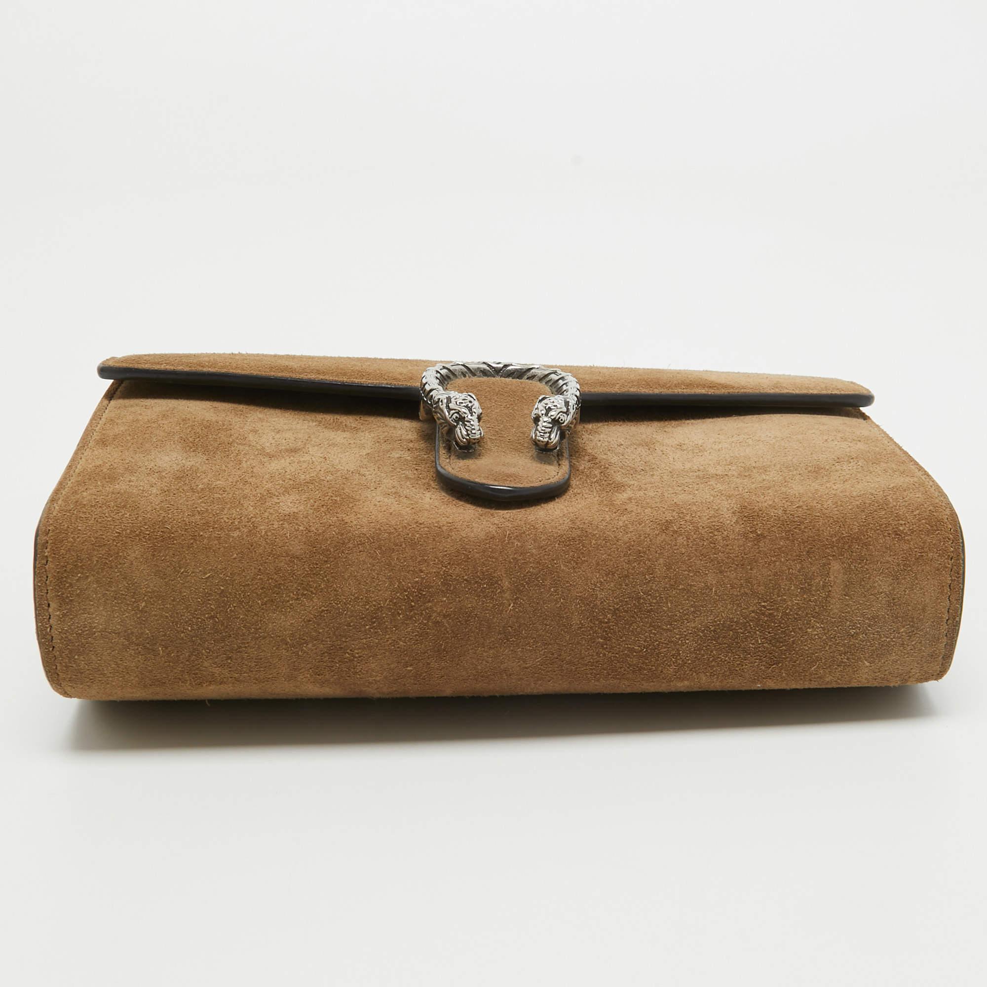 Gucci Beige Suede Mini Dionysus Shoulder Bag For Sale 1