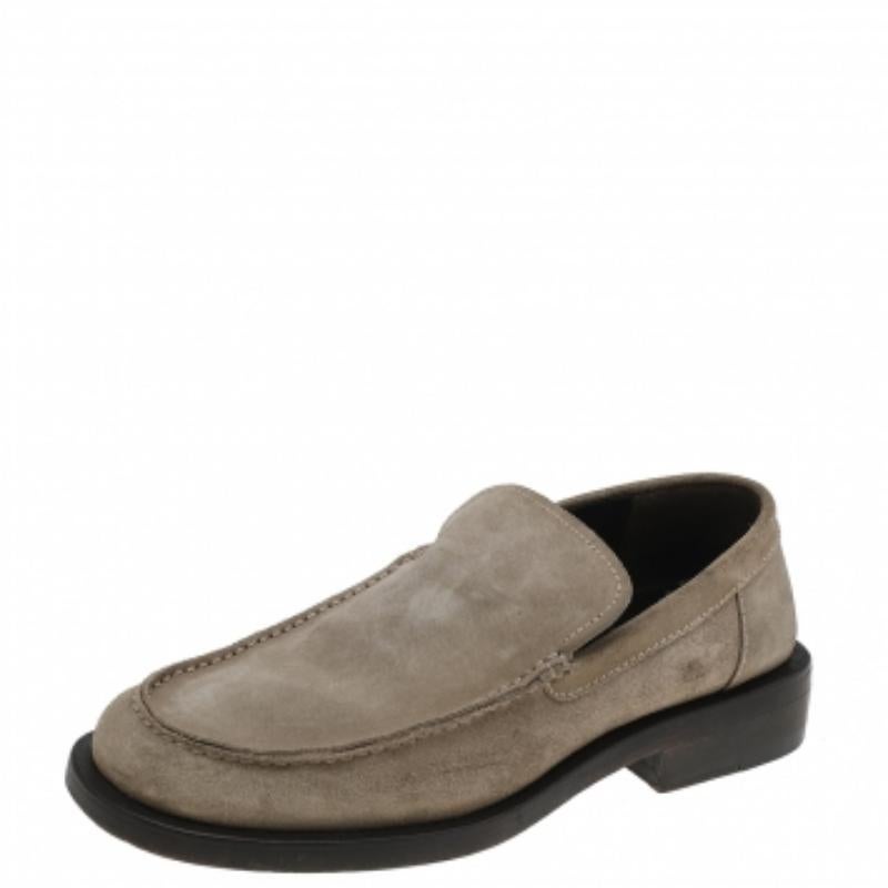 Mocasines de ante beige Gucci talla 42 Beige en venta