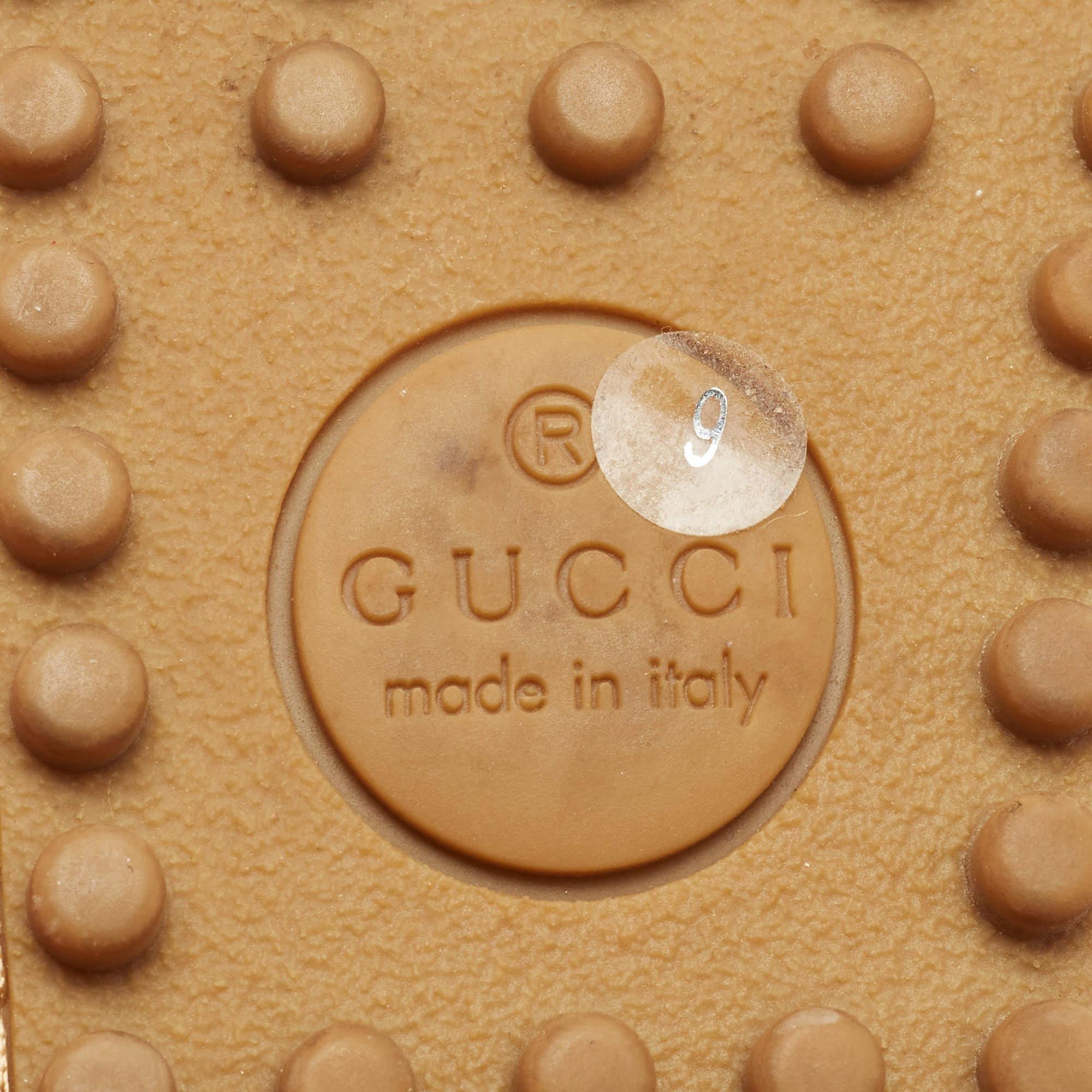 Gucci Beige Suede Web Horsebit Slip On Loafers Size 43 3