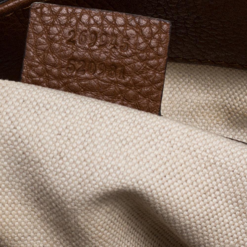 Gucci Beige/Tan GG Canvas and Leather Bella Tote 3