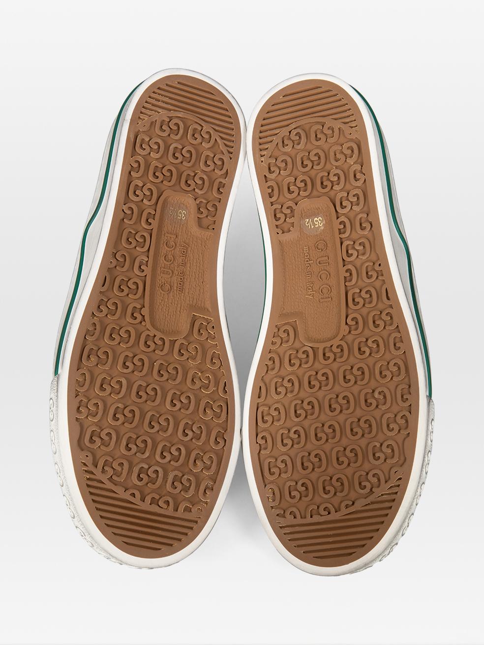 De las mujeres Gucci Tenis Beige 1977 Web Stripe Zapatillas Talla IT 35.5 en venta