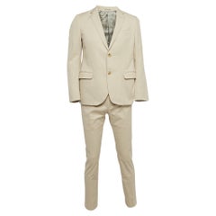 Costume croisé Gucci beige texturé