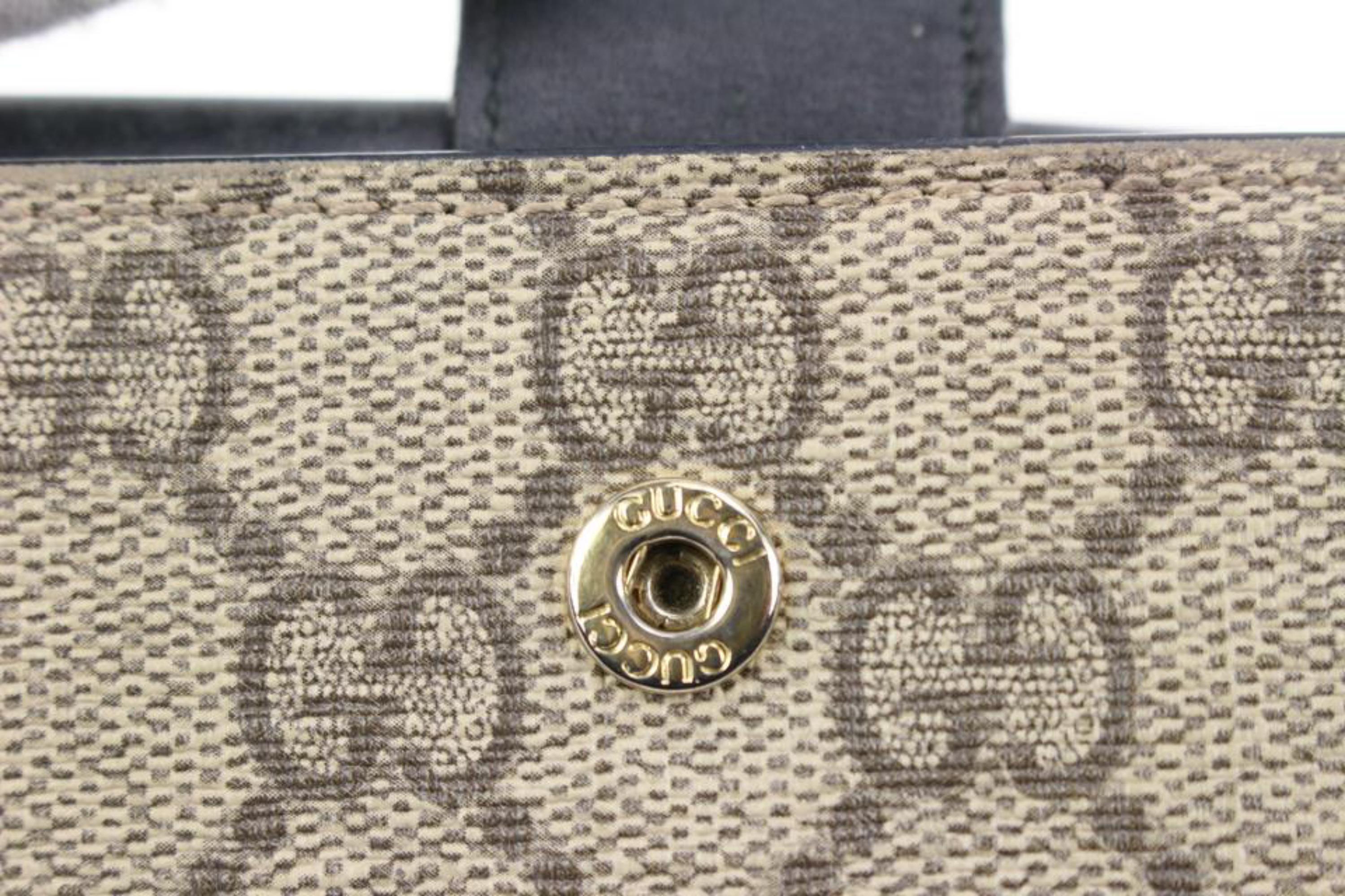 Gucci Beige x Black Supreme GG Compact Wallet 24g321s 7