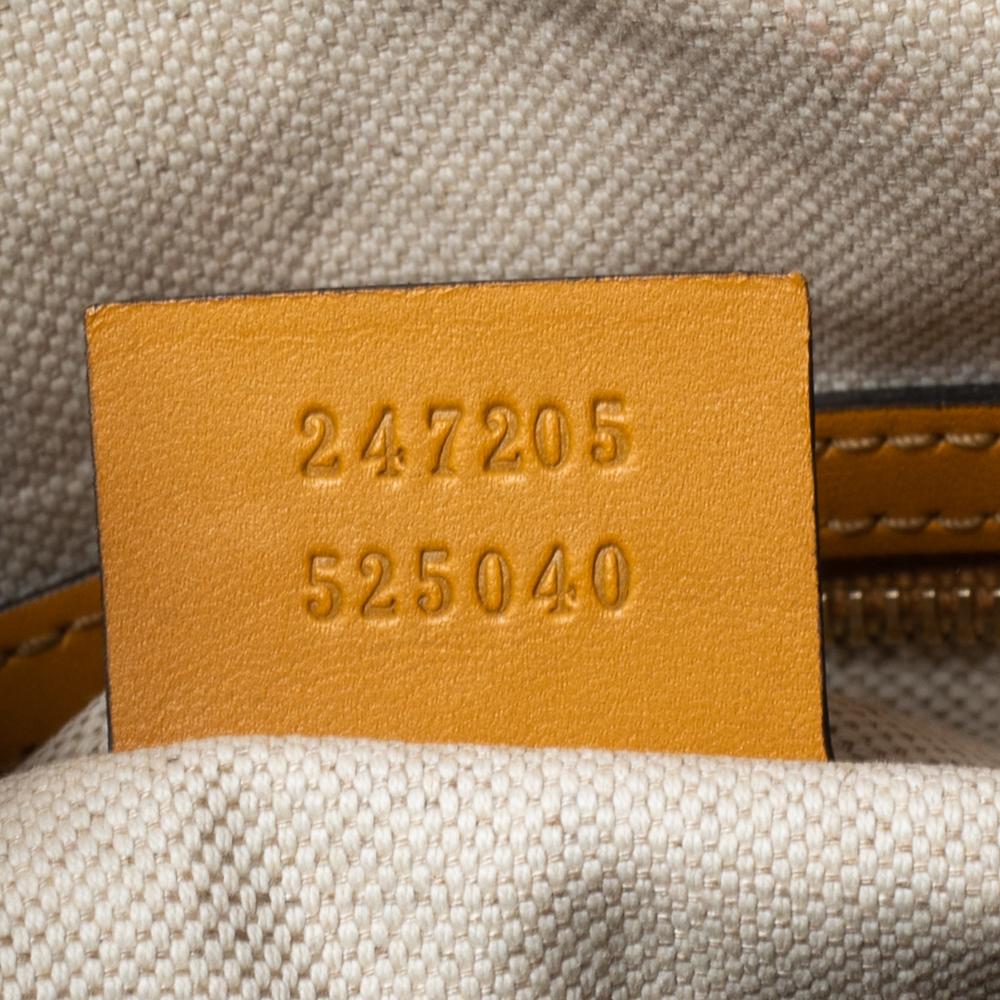 Gucci Beige/Yellow GG Canvas and Leather Medium Boston Bag 1