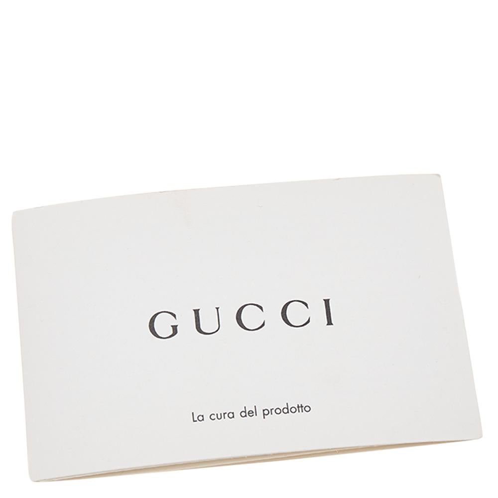 Gucci Beige/Yellow GG Supreme Canvas And Leather Arabesque Mini Chain Bag 3