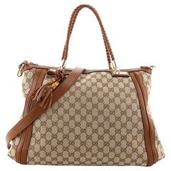 Gucci Bella Convertible Top Handle Bag GG Canvas Small