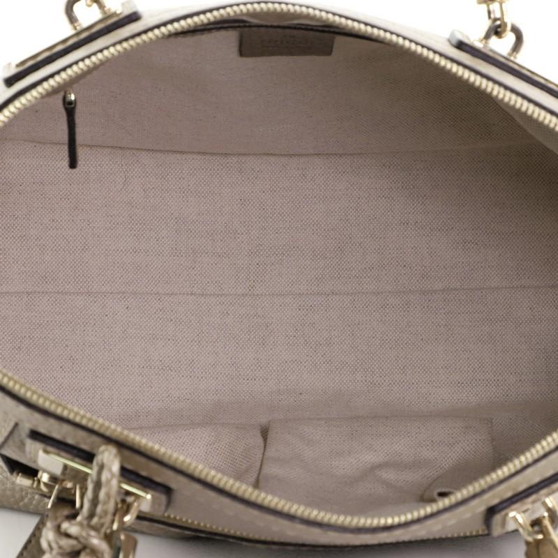 Gucci Bella Convertible Top Handle Bag Leather Small  In Good Condition In NY, NY