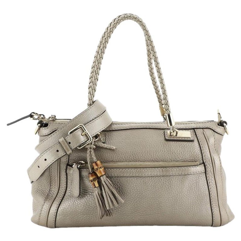 Gucci Bella Convertible Top Handle Bag Leather Small For Sale at 1stdibs
