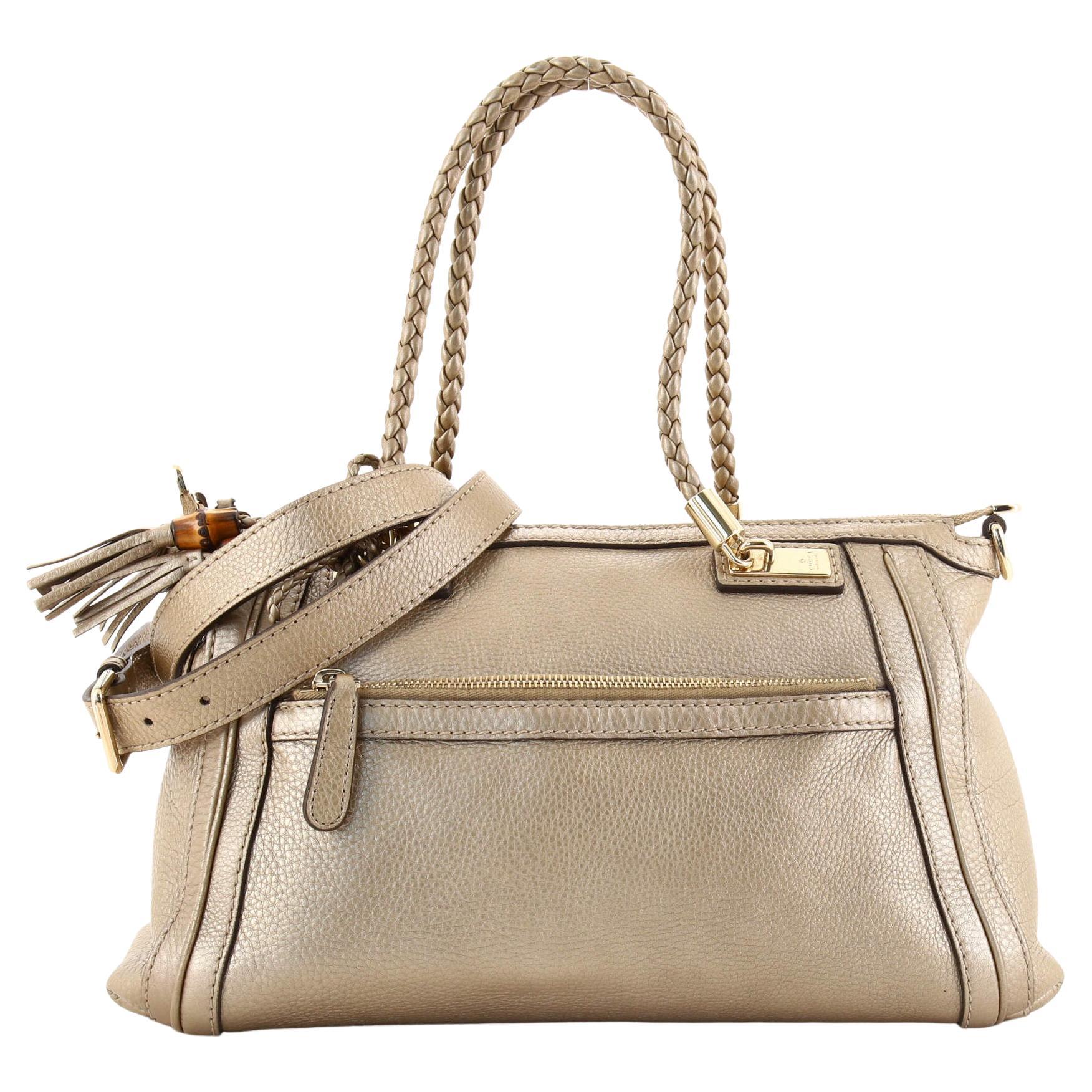 Gucci Bella Convertible Top Handle Bag Leather Small