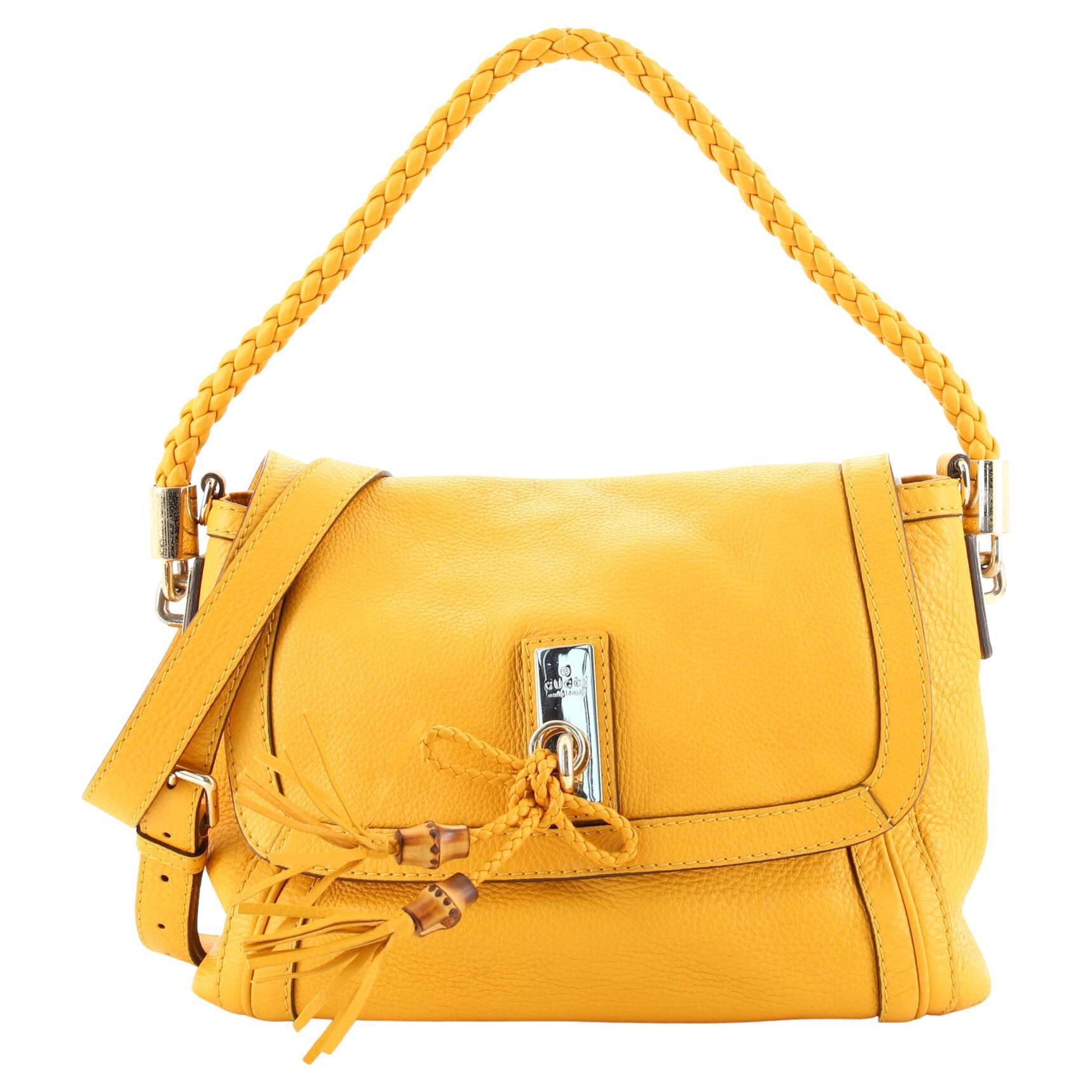 Gucci Bella Flap Shoulder Bag Leather Medium