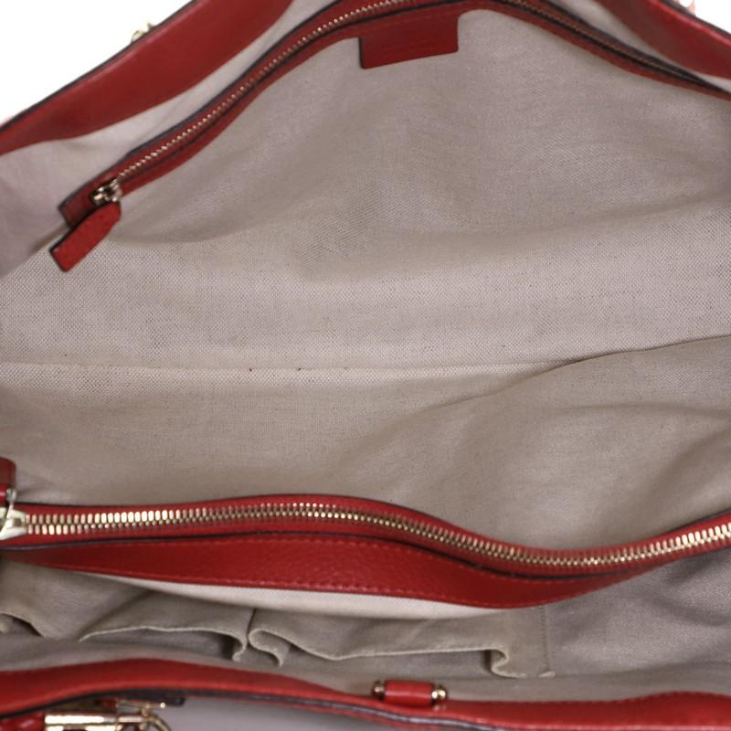 Brown Gucci Bella Tote GG Canvas Medium