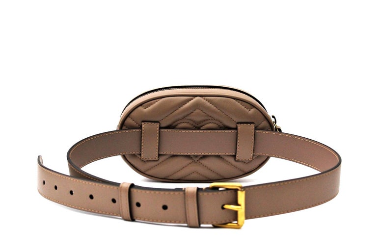 Gucci Belt Bag Beige Leather 2018 at 1stDibs | gucci belt purse, beige ...