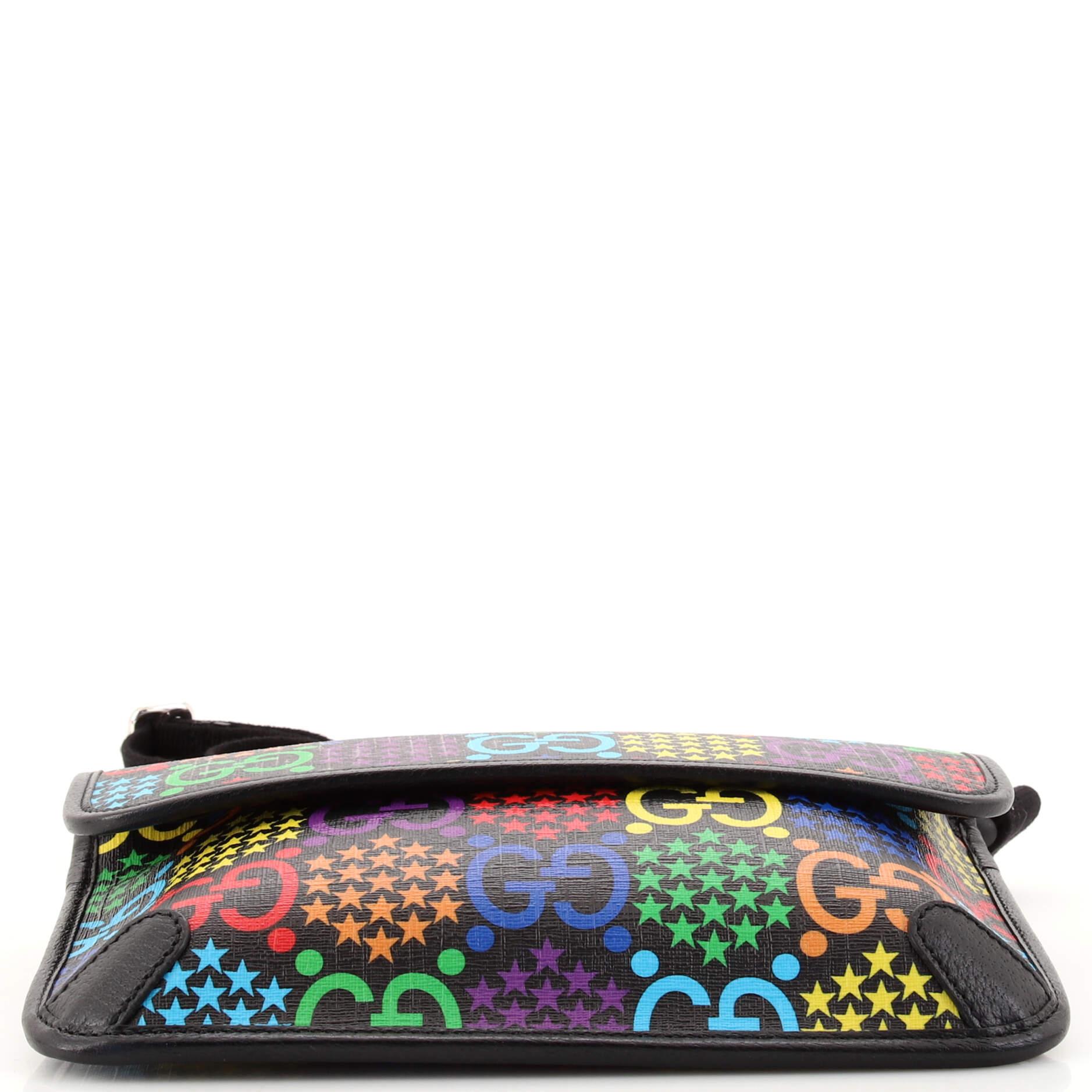 Women's or Men's Gucci Belt Bag Psychedelic Print GG Coated Canvas