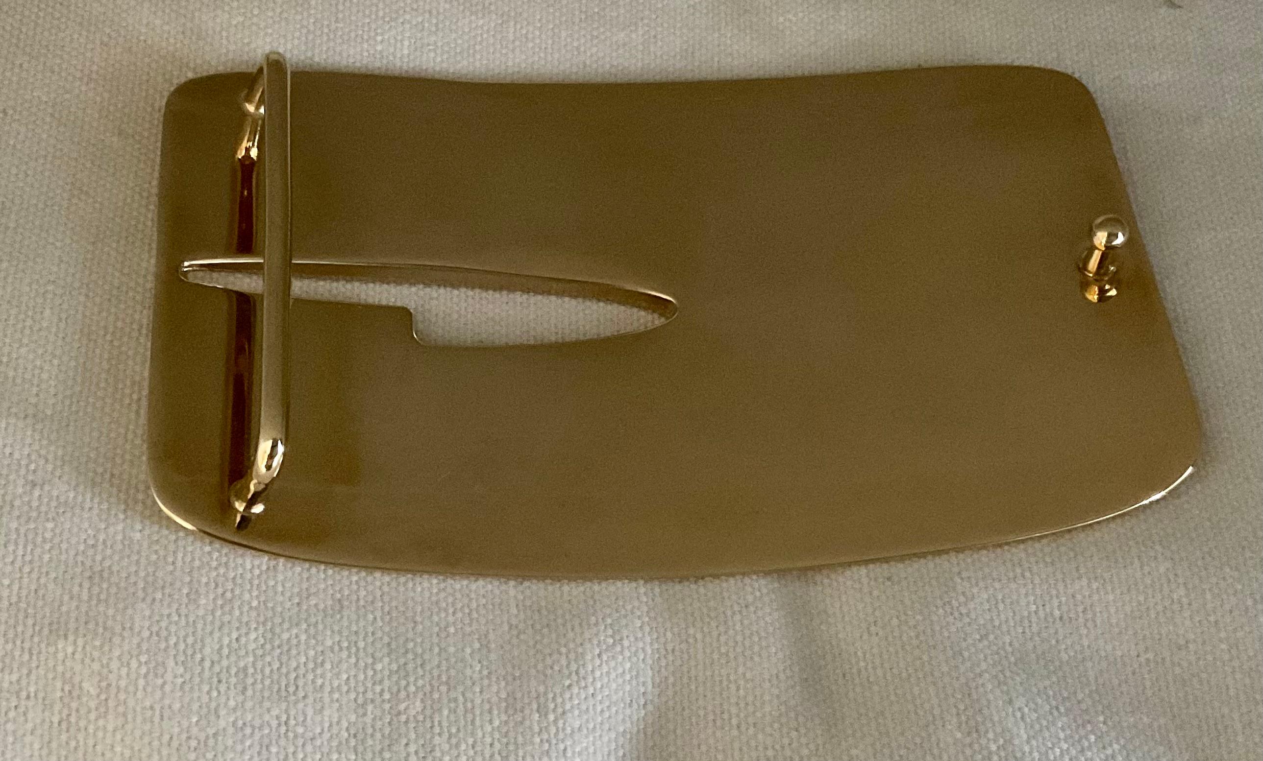 Hebilla de cinturón Gucci Tom Ford años 90 Marrón en venta