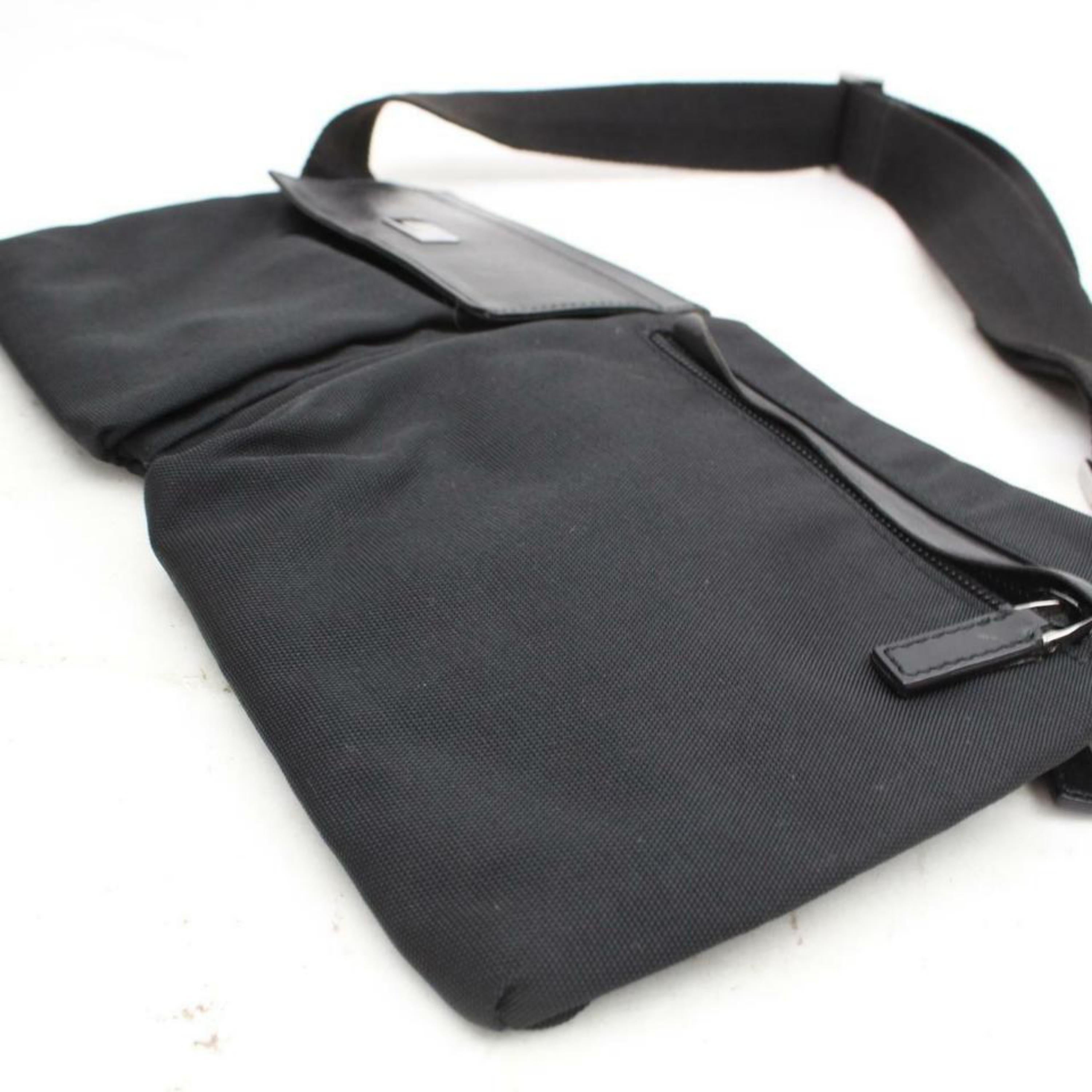 Gucci Belt Fanny Pack Waist Pouch 870045 Black Nylon Cross Body Bag For Sale 3