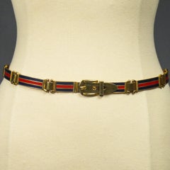 Gucci Belt in Brass and Enamel Circa 1980