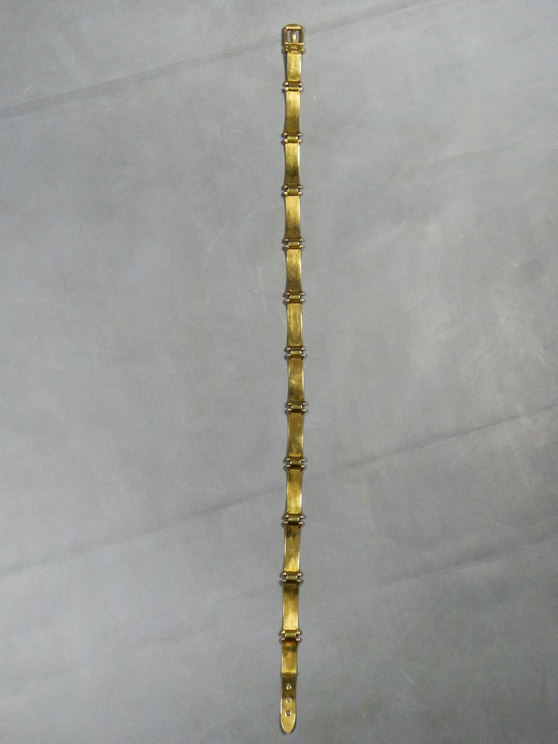 Gucci Belt in Brass and Enamel Circa 1980 2