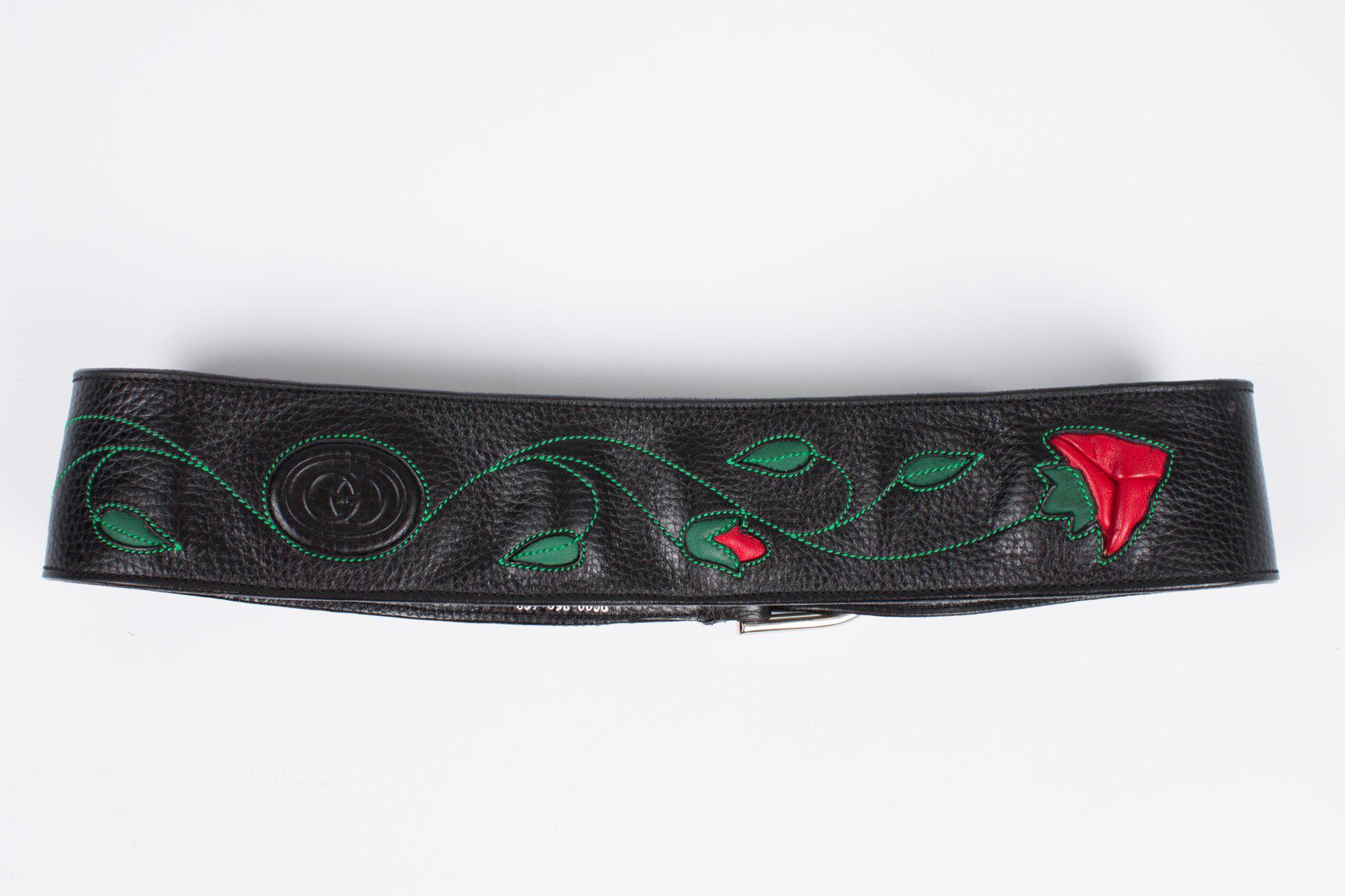 gucci belt green and red