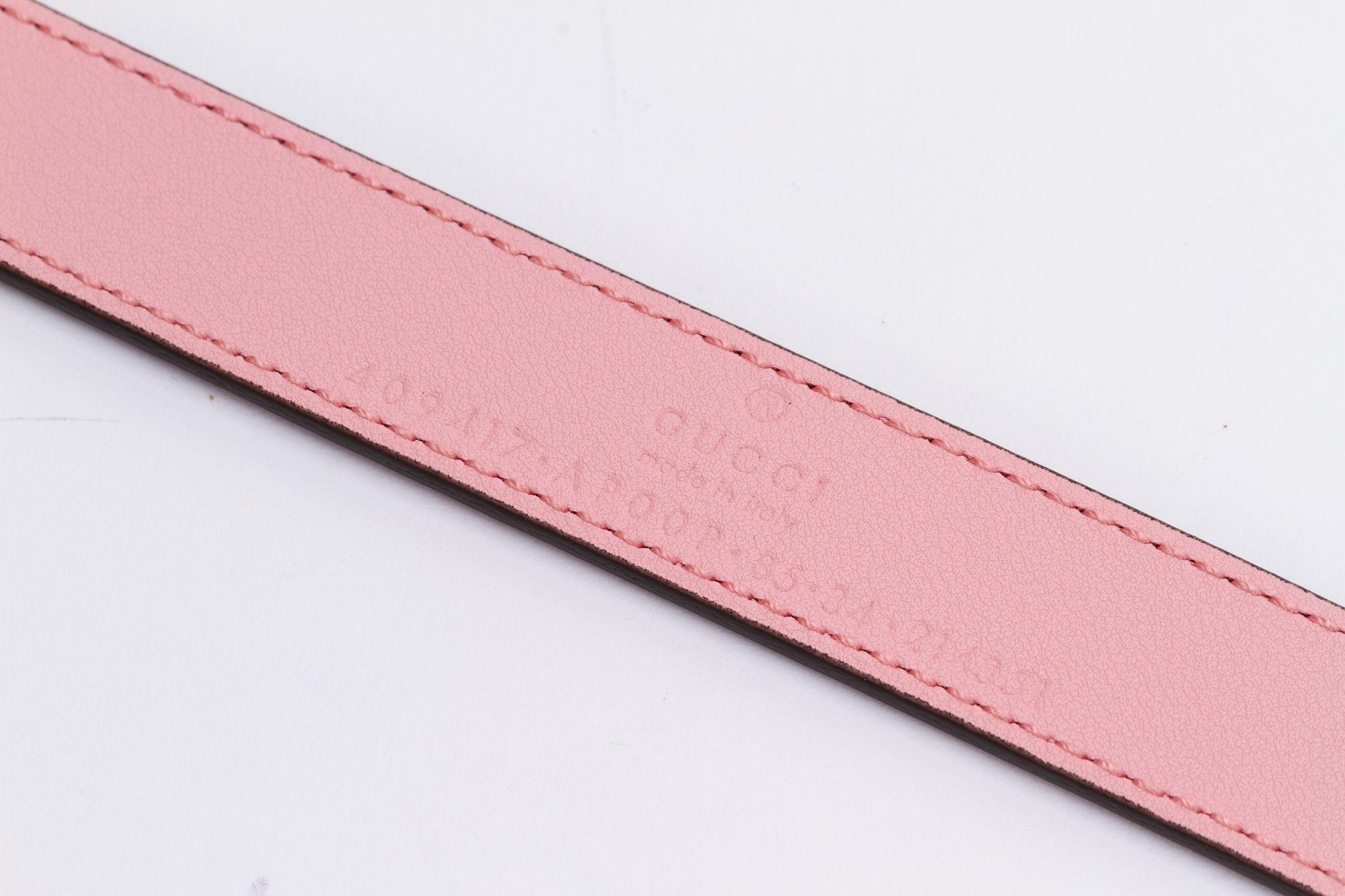 Gucci Belt Pink In New Condition For Sale In West Hollywood, CA