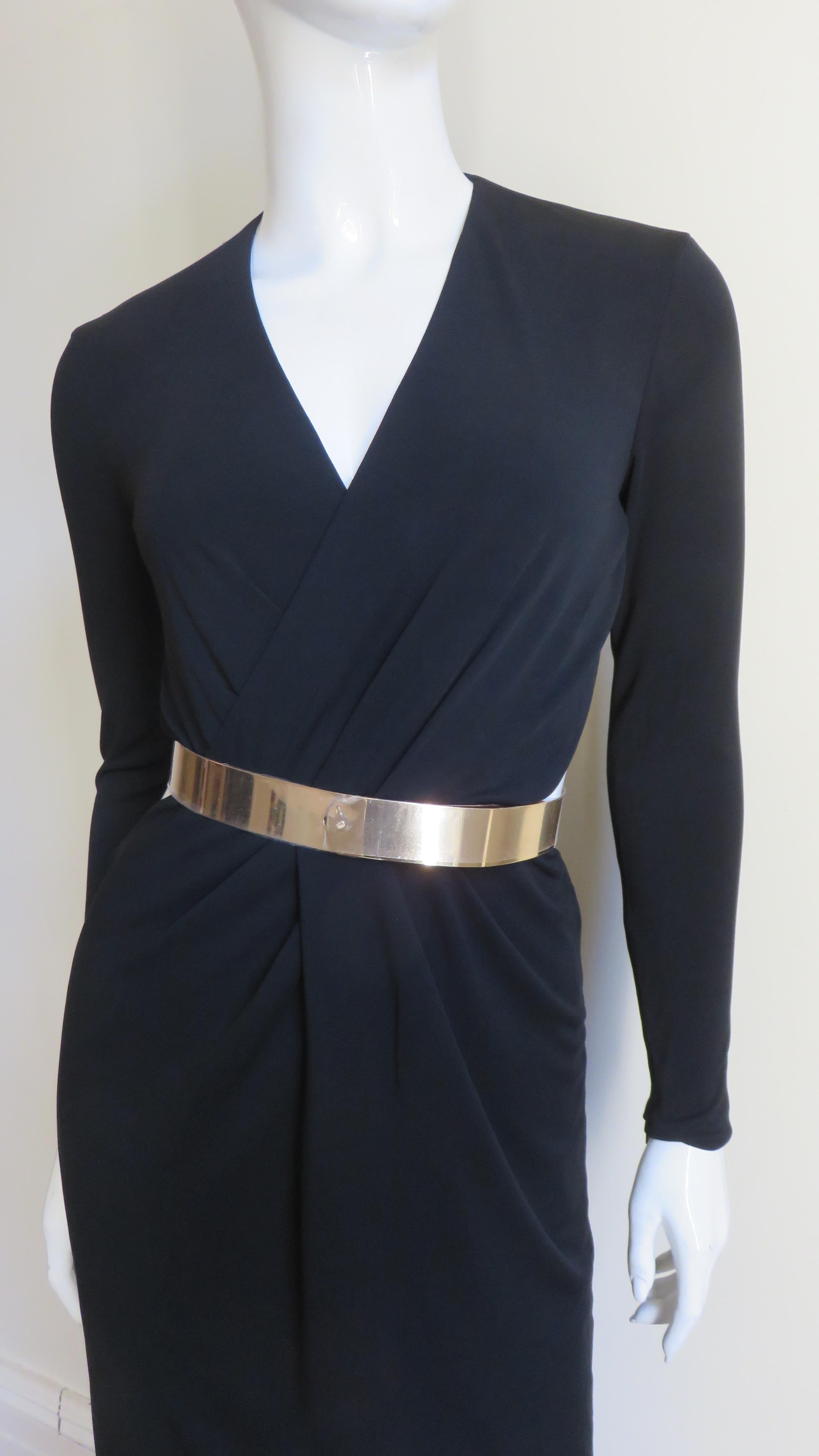 Gucci Belted Cut out Backless Dress In Good Condition In Water Mill, NY