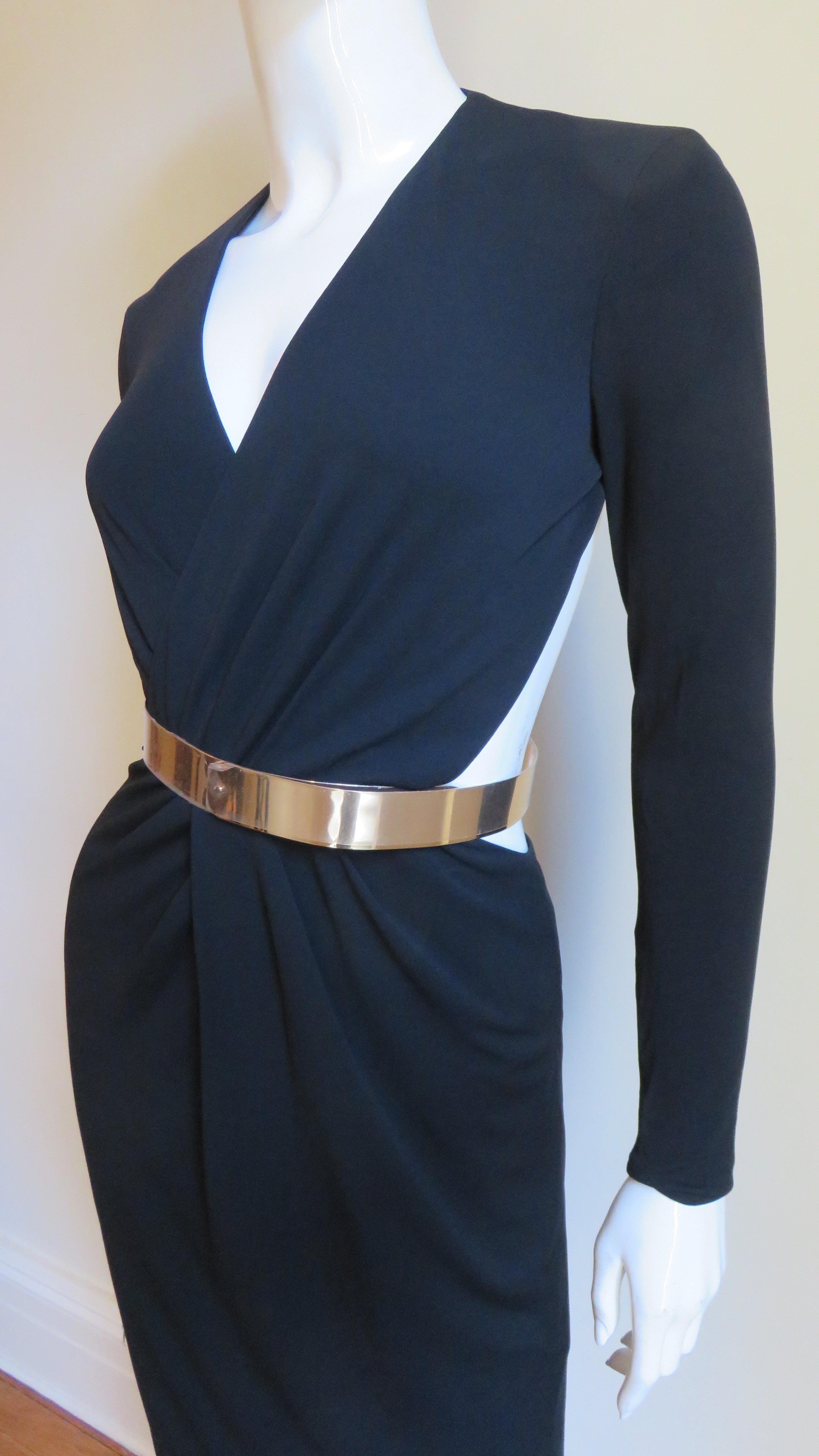 Gucci Belted Cut out Backless Dress 3