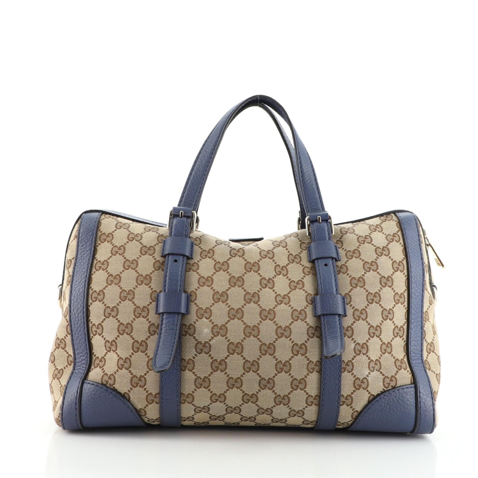 gucci boston canvas bag