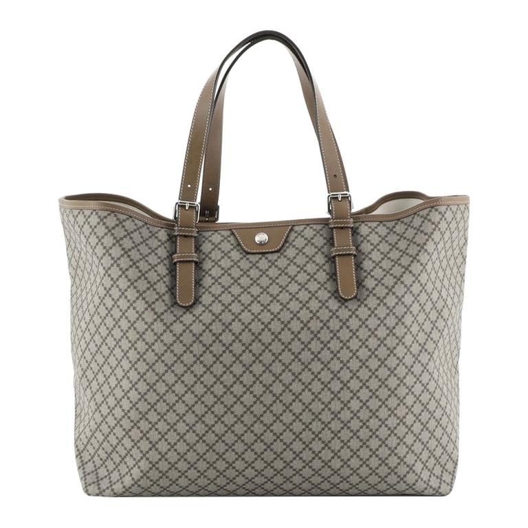 Gucci Belted Tote Diamante Coated Canvas Large