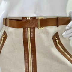 Gucci - Jupe crayon en laine ceinturée