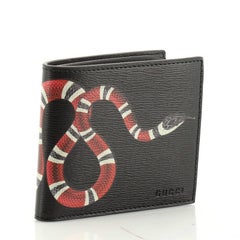 Gucci Bi-Fold Wallet Printed Leather