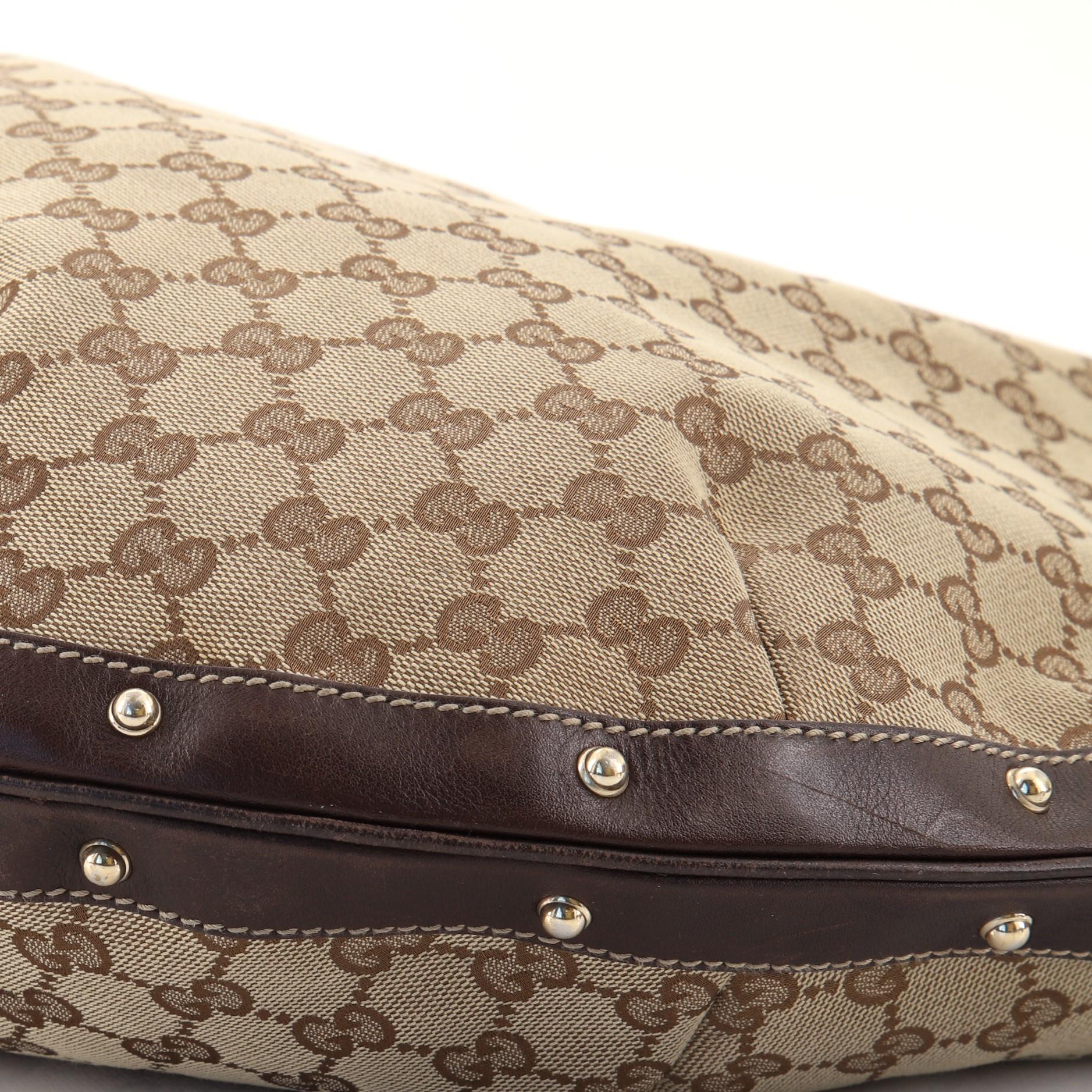 Gucci Biba Hobo GG Segeltuch groß 1