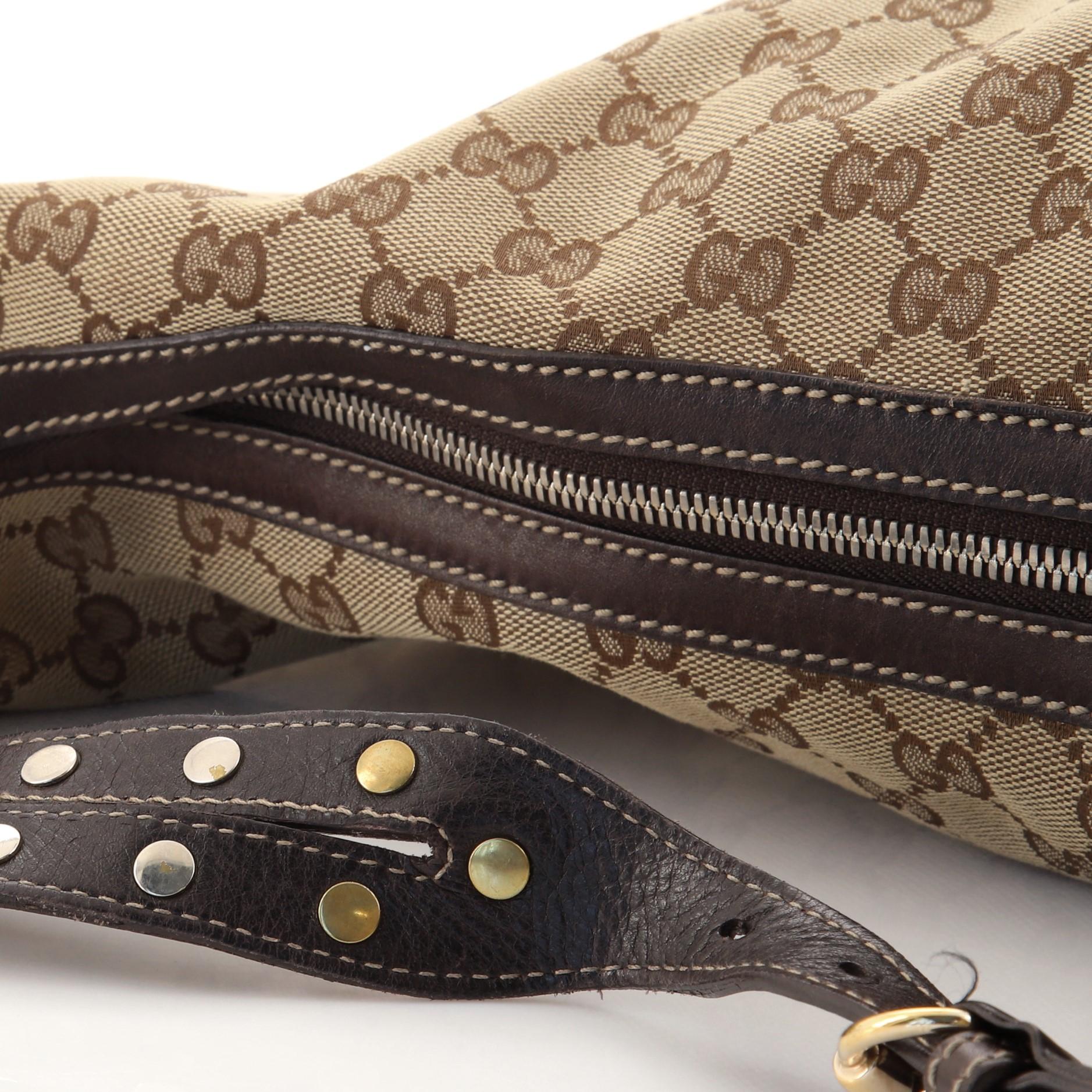 Gucci Biba Hobo GG Segeltuch groß 2