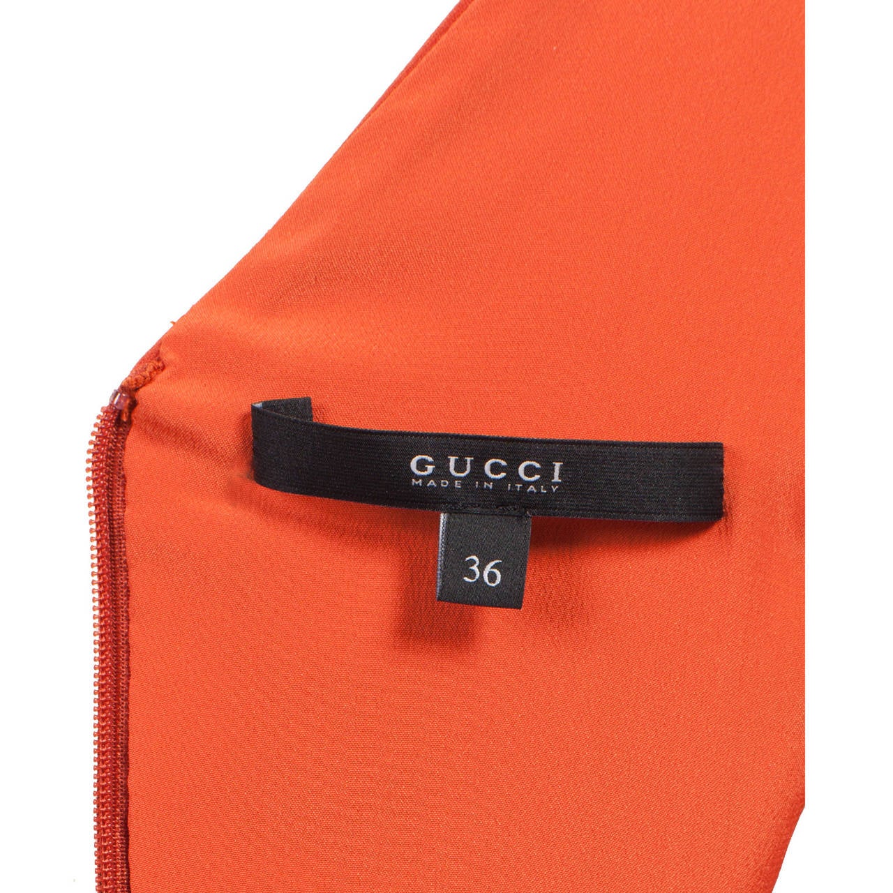Red Gucci Bicolour Orange Purple Block Dress S/S 2011