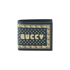 Gucci Bifold Wallet Limited Edition Printed Leather