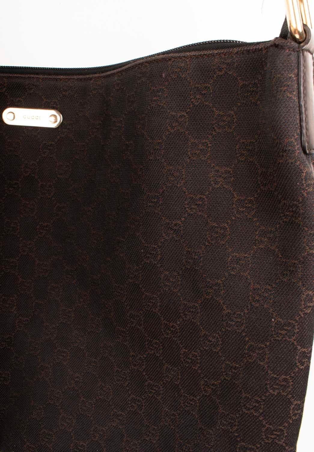 Black Gucci Big Monogram GG Men Messenger Bag Large For Sale