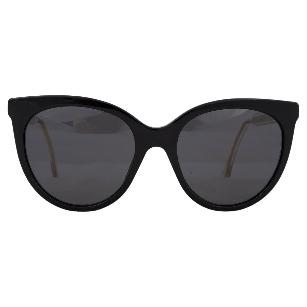 GUCCI black acetate GG0565S 001 CAT-EYE Sunglasses For Sale