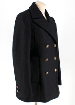 Gucci Black Alpaca and Wool Blend Coat 40