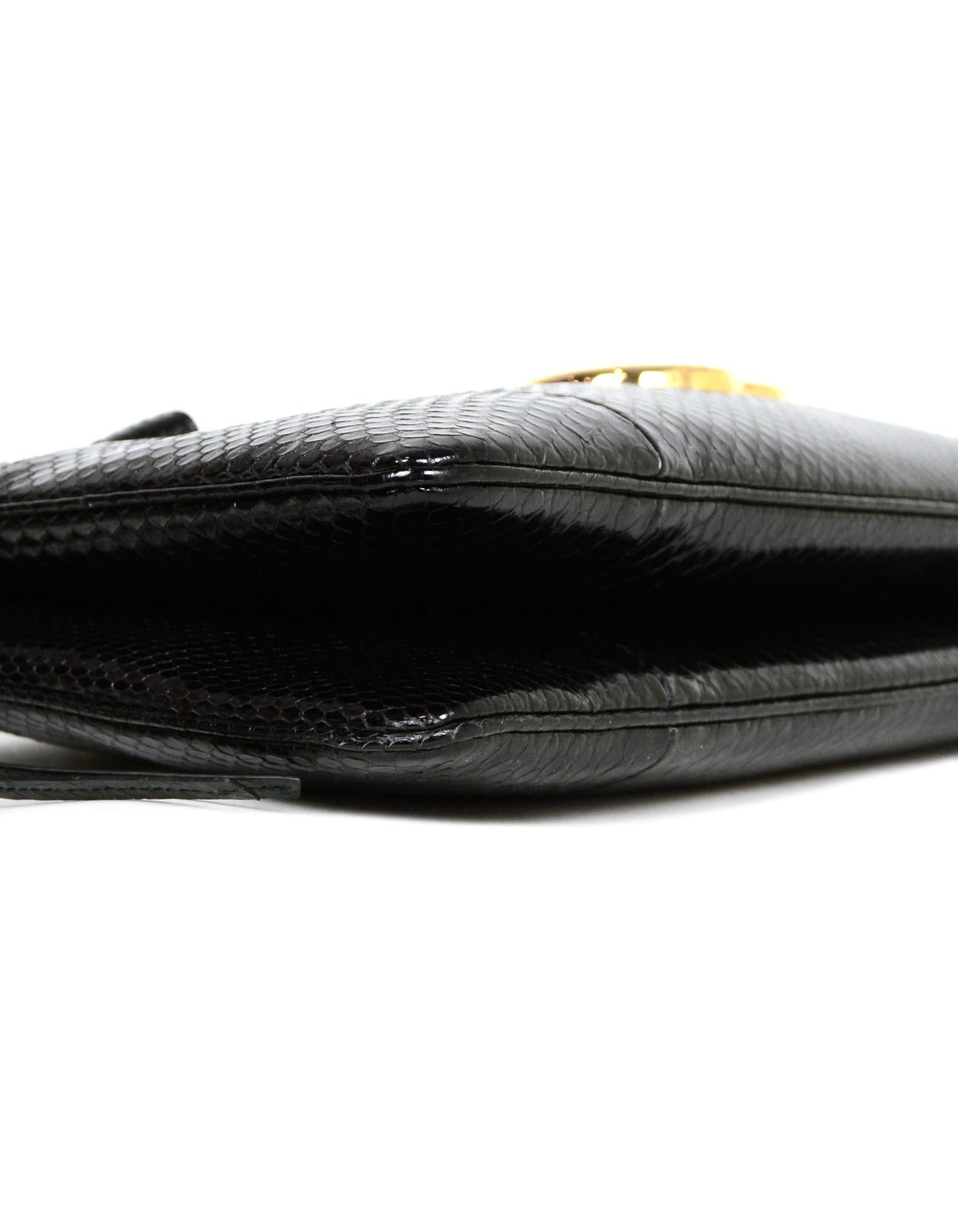 Women's Gucci Black Arli Large Python Top Handle Bag rt. $4, 900