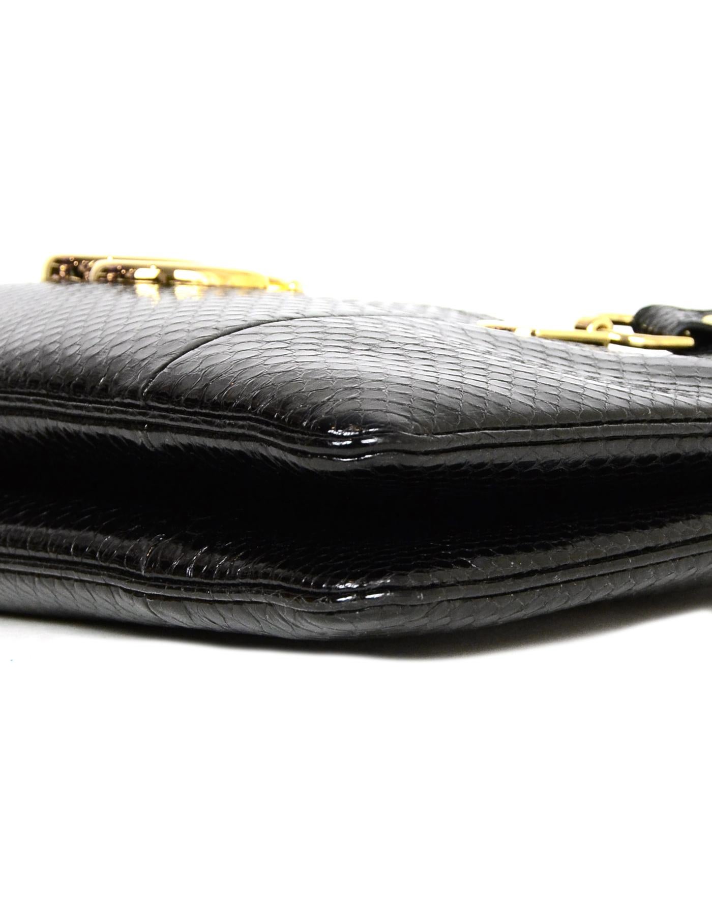 Gucci Black Arli Large Python Top Handle Bag rt. $4, 900 1