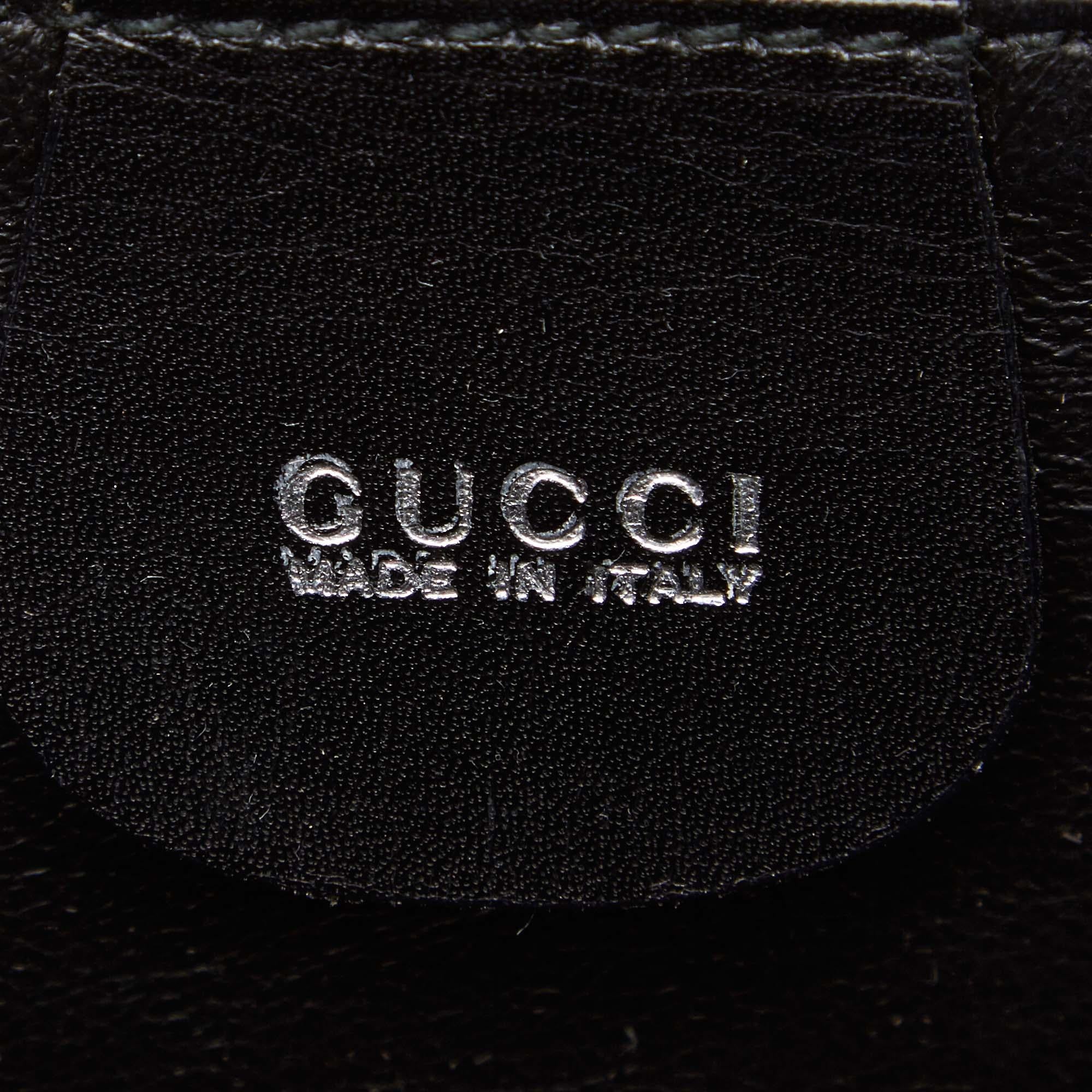 Gucci Black Bamboo Leather Handbag 2