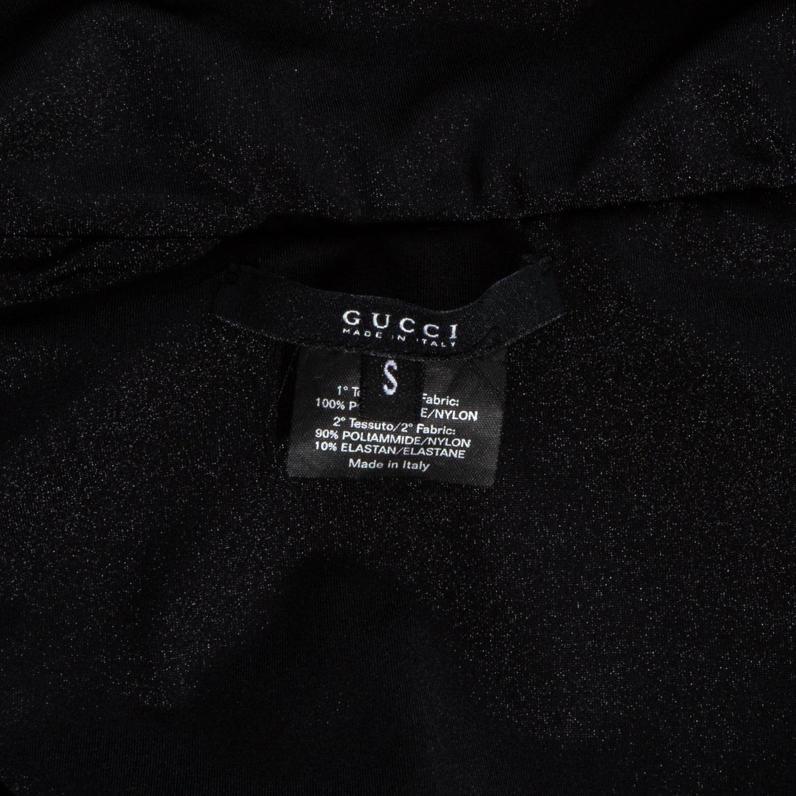 Gucci black bandage bodysuit, ss 2005 1